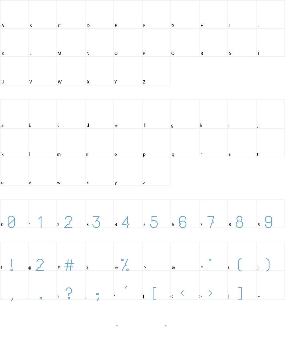 Mutawazi Bold Font Character